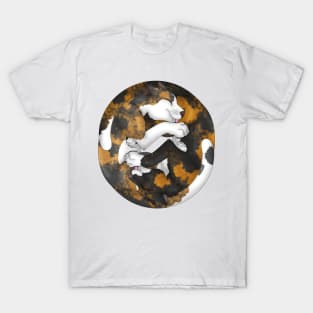 Yin-Yang Cats: Tortoiseshell T-Shirt